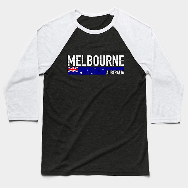 Melbourne Australia Baseball T-Shirt by Designzz